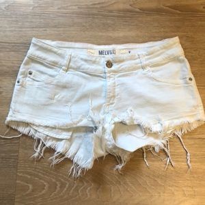 BABY BLUE BRANDY MELVILLE DENIM SHORTS
